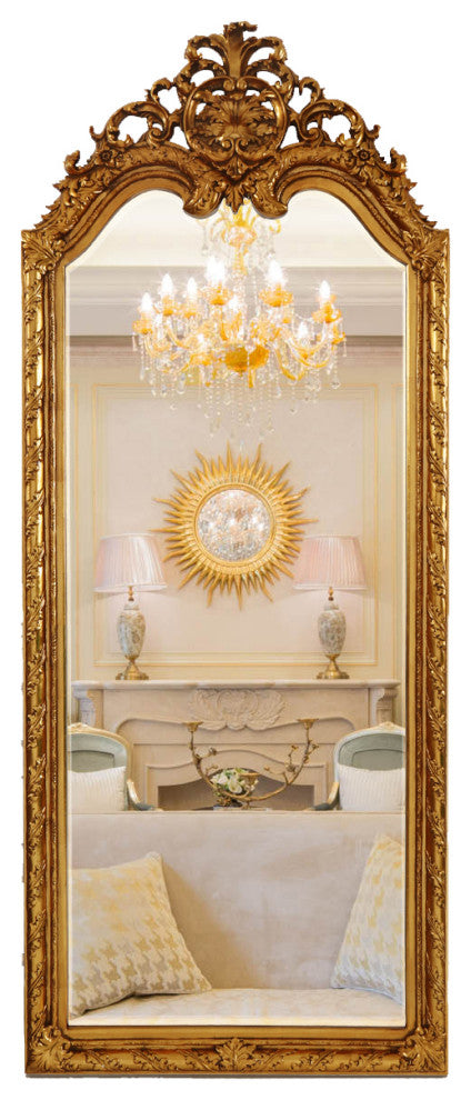 Infinity Gold-Framed Full-Length Arch Mirror