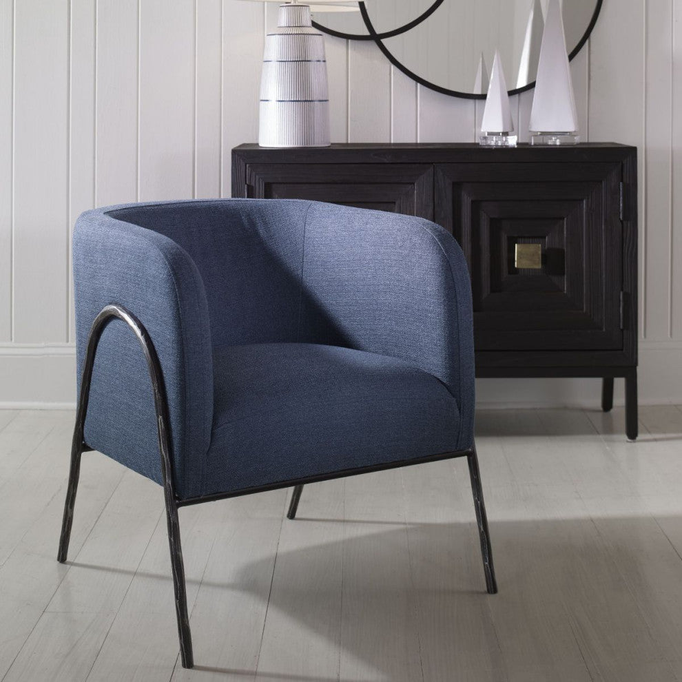 Uttermost Jacobsen Accent Chair, Denim