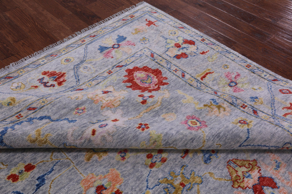 Turkish Oushak Hand-Knotted Wool Rug 8' 4" X 9' 9" - Q14838