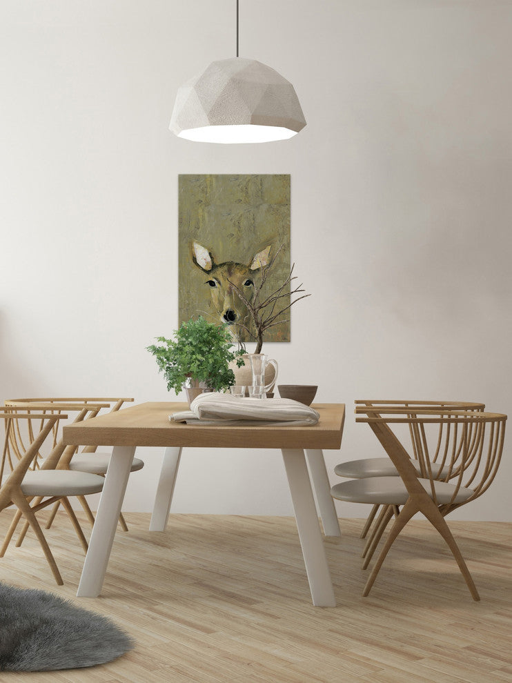 "Oh My Deer" Painting Print on Wrapped Canvas, 12"x18"