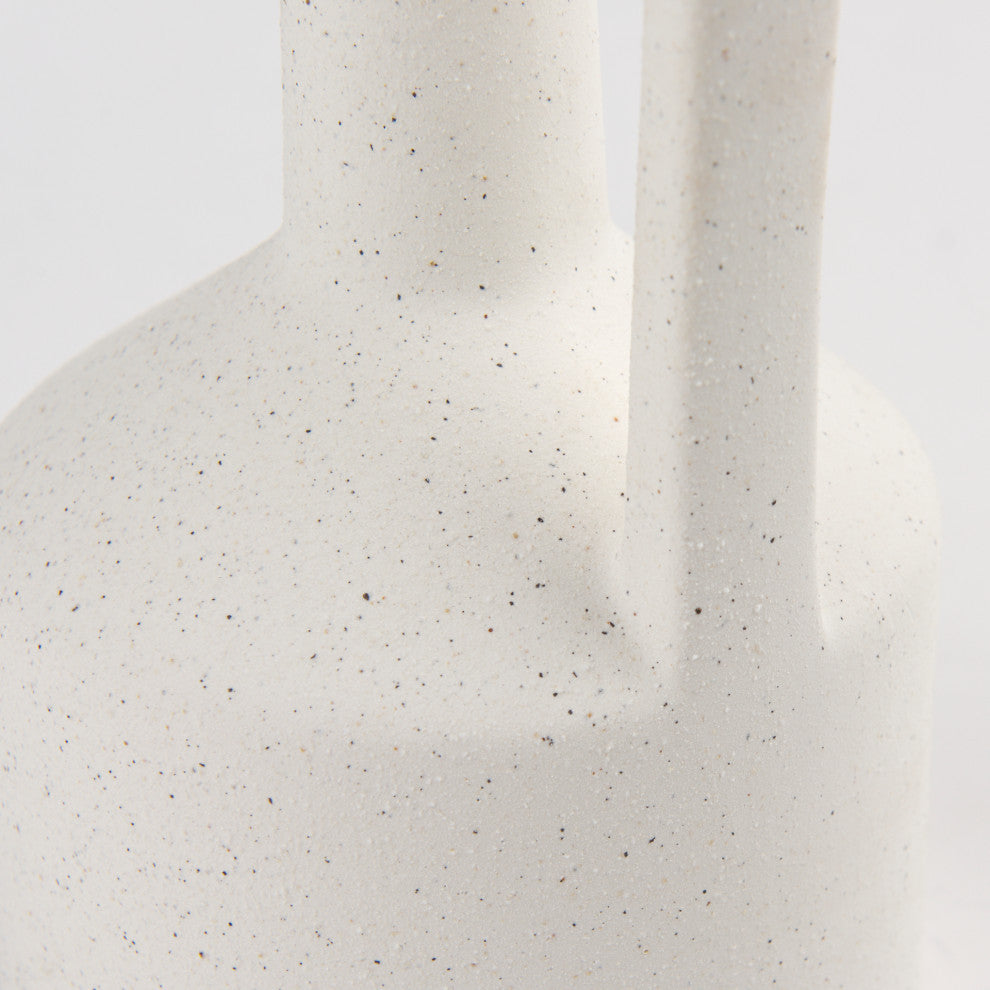 Burton Off-White Ceramic Jug Style Vase, 16"