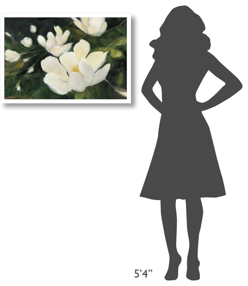 "Magnolia Blooms Crop No Petal" Digital Paper Print by Julia Purinton, 32"x22"