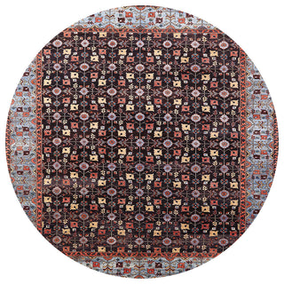 Ahgly Company Indoor Round Mid-Century Modern Area Rugs, 5' Round