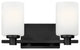Hinkley Karlie Bathroom Vanity Light, Black, 2 Light