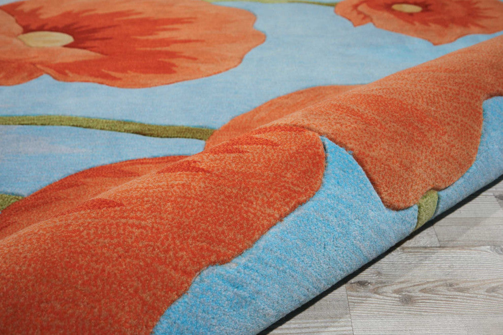 Nourison Contour Blue Area Rug, 3'6"x5'6"