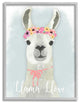 Llama Love Pink Flower Tiara, 24 x 30