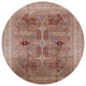 Ahgly Company Indoor Round Mid-Century Modern Area Rugs, 7' Round