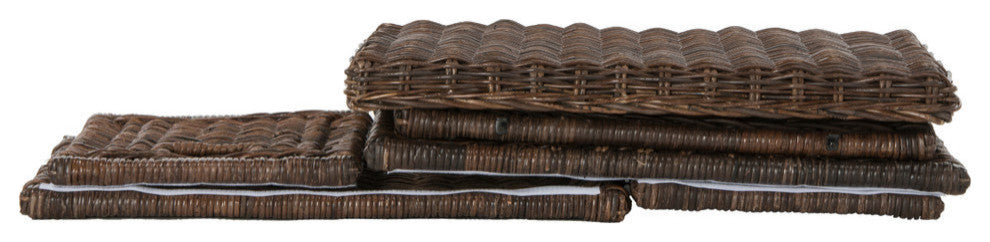 happimess Elijah 30" Wicker Storage Trunk, Brown