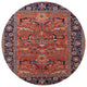 Ahgly Company Indoor Round Mid-Century Modern Area Rugs, 4' Round