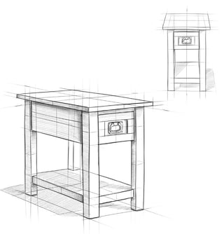 Monroe Narrow Side Table