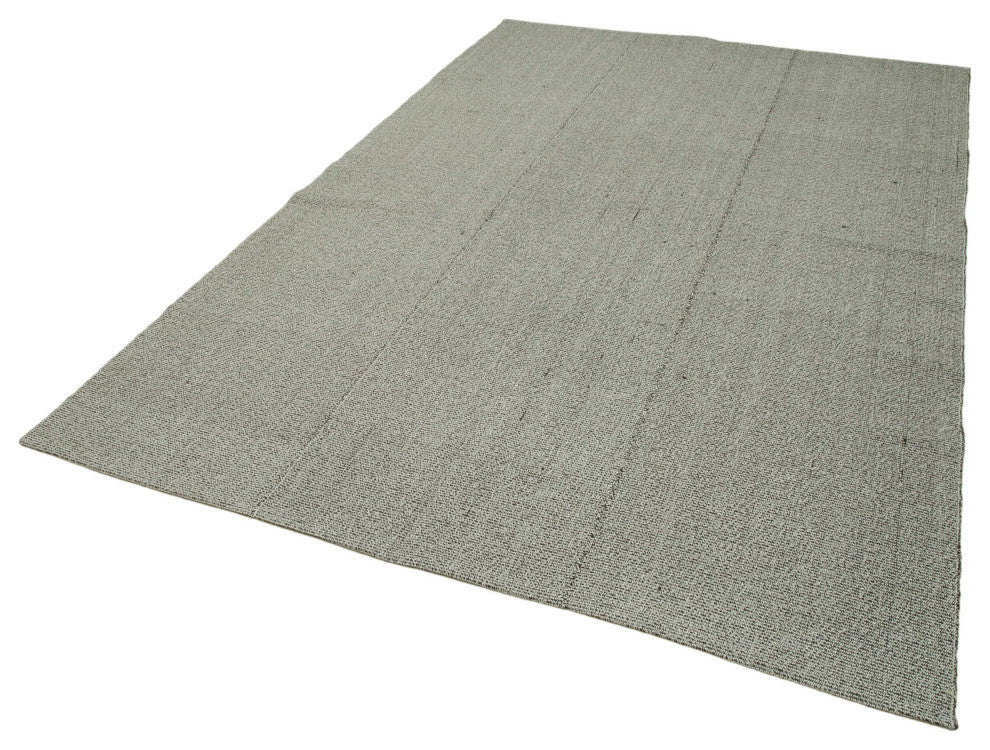 Rug N Carpet - Hand-knotted Turkish 6' 4'' x 9' 6'' Modern Design Wool Kilim Rug