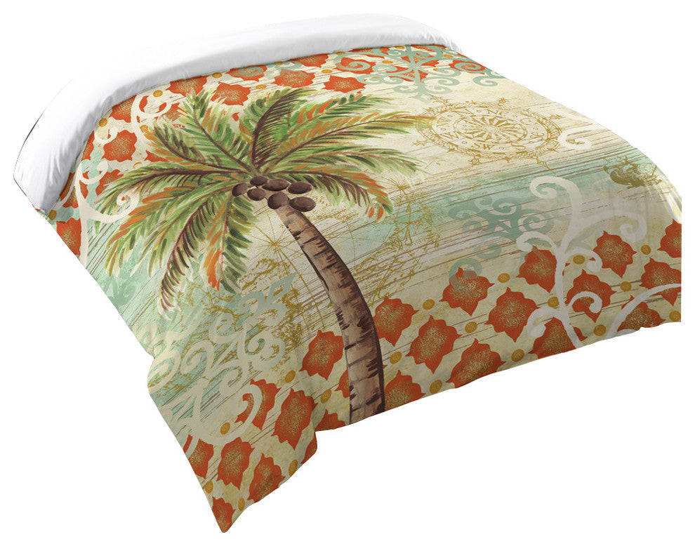 Laural Home Spice Palm Comforter, Twin
