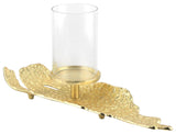 Lava Metal Candle Holder, Small, Gold