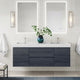 Boutique Bath Vanity, Gray Oak, 60", Double Sink, Wall Mount