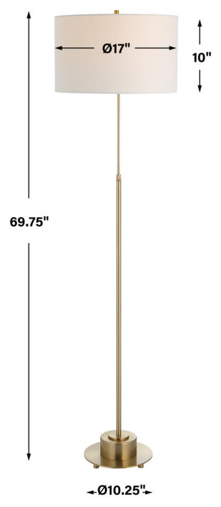 Uttermost Prominence Brass Floor Lamp