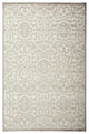 Weave & Wander Soho Zam Soft Chenille Rug, Cream/Gray, 5'3"x7'6"