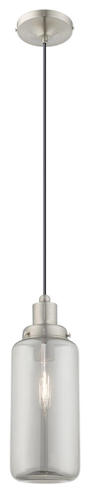 Livex Lighting Brushed Nickel 1-Light Mini Pendant