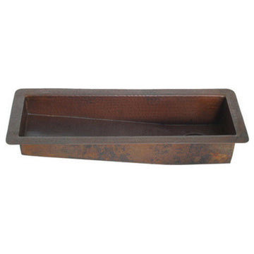 30" Copper Trough-Prep Sink
