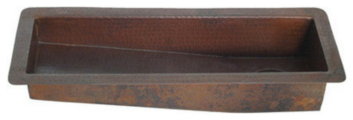 30" Copper Trough-Prep Sink