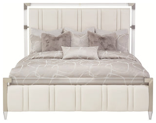 Penthouse Queen Short Panel Bed, Ash Gray