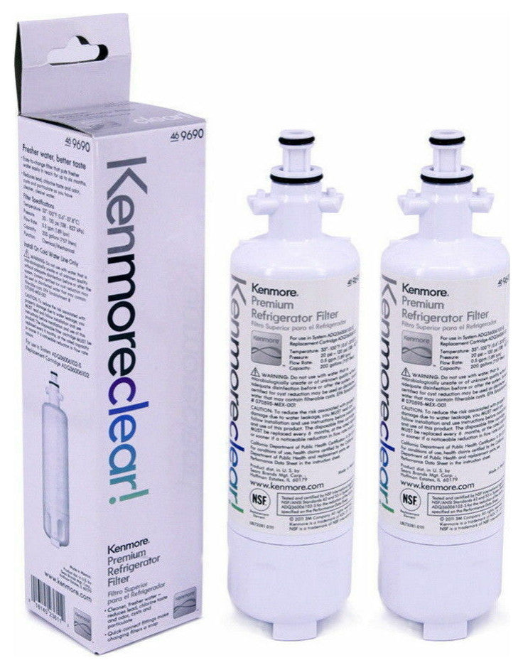 2 Pack 9690 Kenmore 469690 Replacement Refrigerator Water Filter