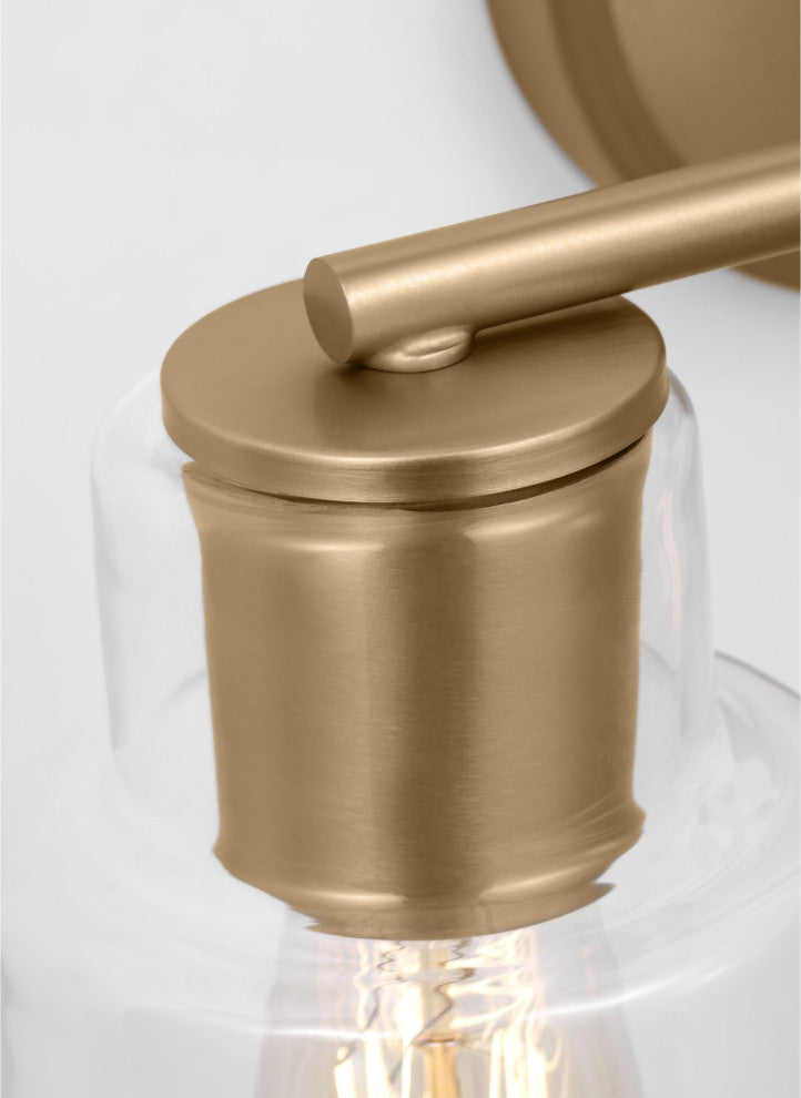 Sayward 2 Light Bath, Satin Brass