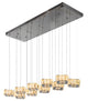 10-Light Chrome LED Crystal Chandelier