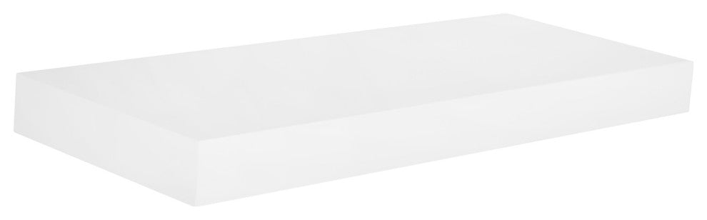 Chicago Floating Wall Shelf, White, 16