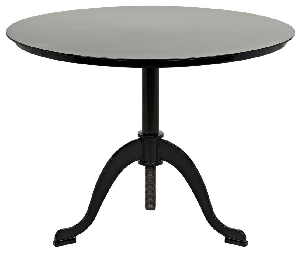 Kaldera Side Table, Black Steel