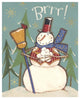 "Snowmen Season II" Digital Paper Print by Anne Tavoletti, 18"x22"