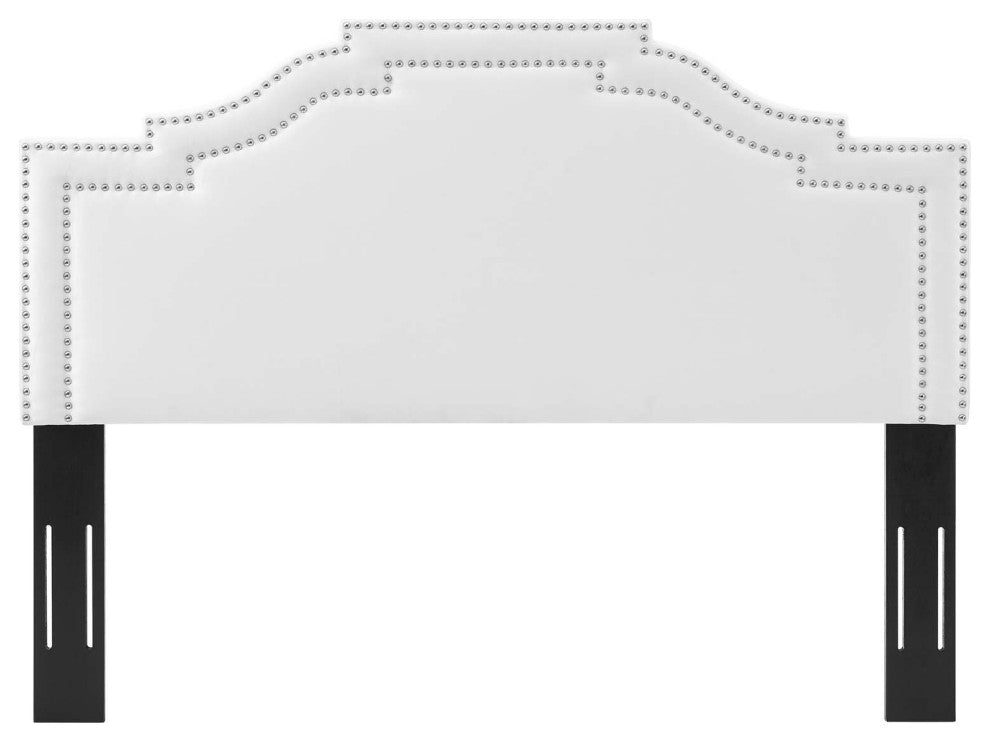 Headboard, King Size, Velvet, White, Modern Contemporary, Bedroom Master Suite