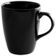 Black Rim Tall Barrel Mugs, Set of 6