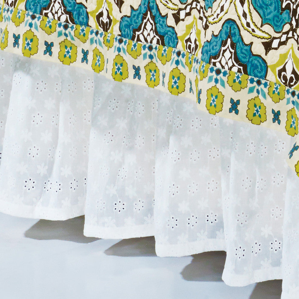 Eyelet Bed Skirt, Queen