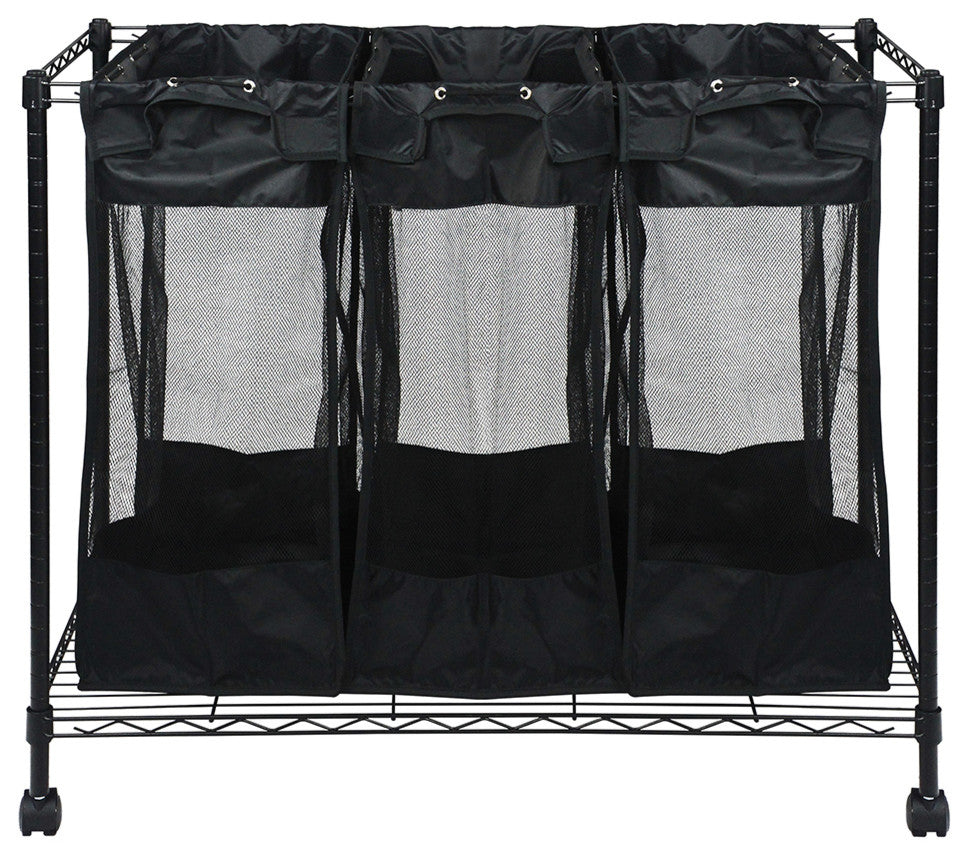 Oceanstar Triple Storage Organizer and Laundry Sorter
