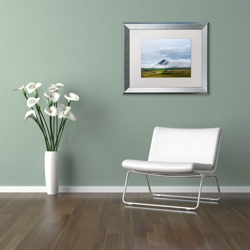 Philippe Sainte-Laudy 'Black Mountain Side' Matted Framed Art