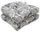 Dailey Pewter Wicker Seat Cushion, Set of 2