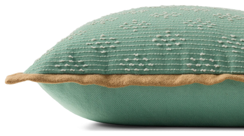 Loloi PLL0190 Aqua 20'' x 20'' Cover WithPoly