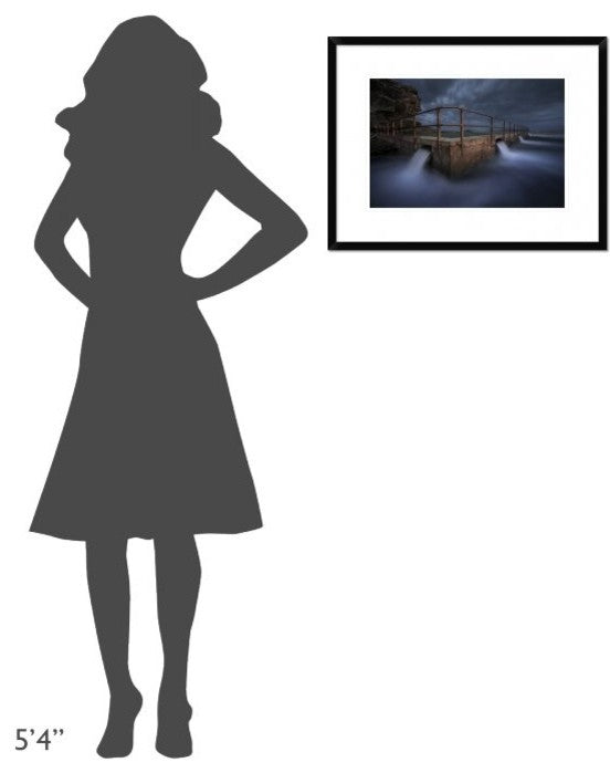 "Dark Night" Framed Digital Print by Jingshu Zhu, 26"x20"