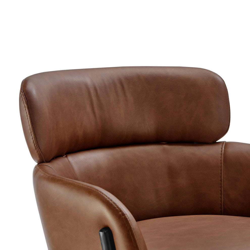 Finley Counter Stool, Vintage Cognac, Pu