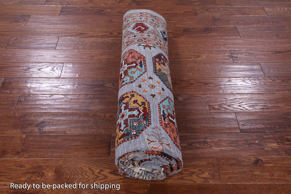 6' 10" X 9' 10" Hand-Knotted Bokhara Wool Rug - Q12748