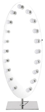 Heiress Full Length Vanity Mirror, Silver, Led Strip Light