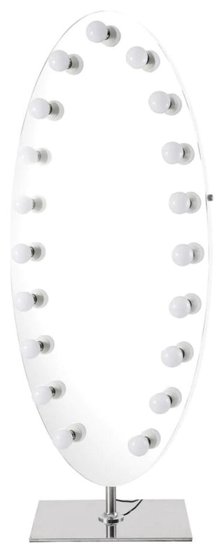 Heiress Full Length Vanity Mirror, Silver, Led Strip Light