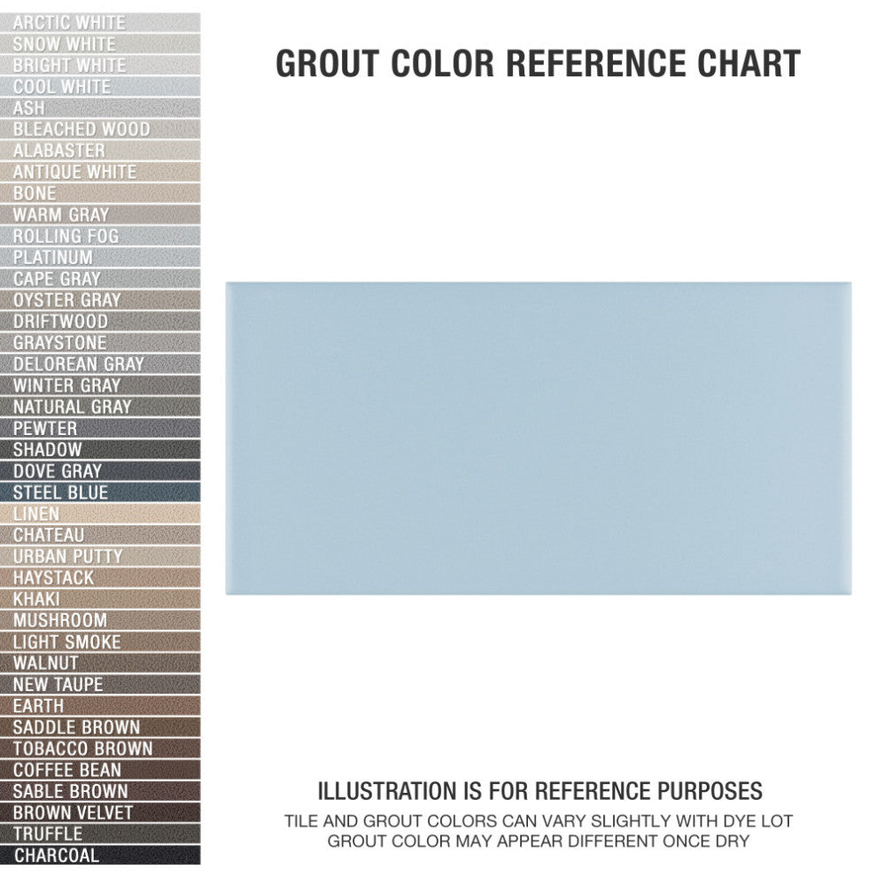 Projectos Matte Ceramic Floor and Wall Tile, Sky Blue