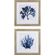 Indigo Coral A Wall Art, 2-Piece Set