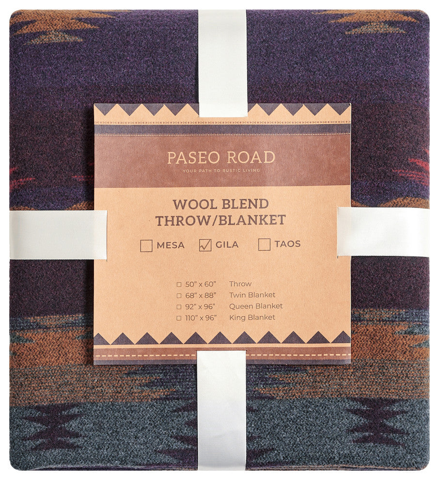 Gila Wool Blend Blanket, 1PC, Full/Queen