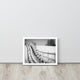 Endless Fences in Black & White Rural Landscape Framed Photo Paper Art Prints, White, 11" X 14"