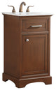 Amber Single Bathroom Vanity, Blue, Teak, 19"