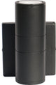 Nuvo 2-Light LED Black Wall Mount