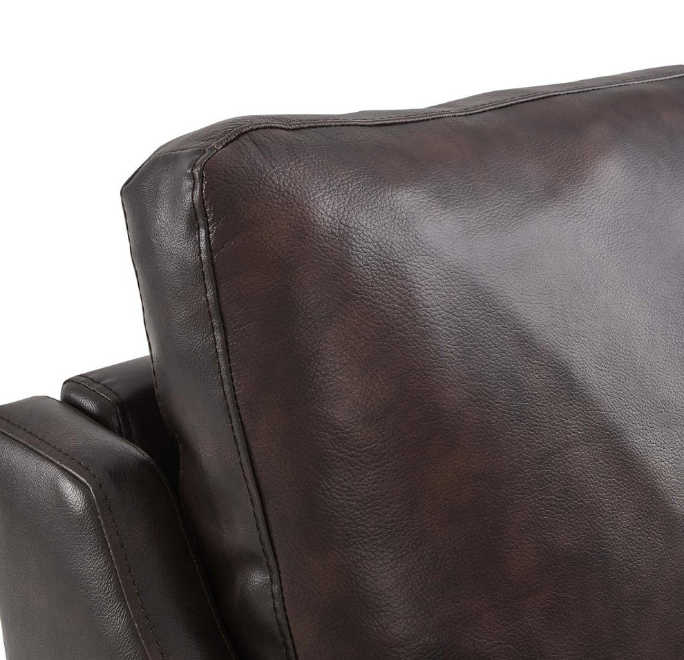 Corland Leather Armchair, Brown