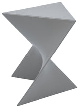 Leisuremod Randolph Modern Triangle Accent Side End Table, Gray, Singles